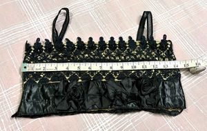 BLACK LACE BUSTIER TOP