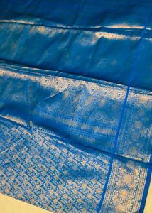 blue colour pattu saree