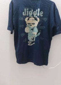 Dark Blue Graphic T-Shirt
