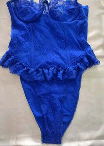 Royal Blue Lace Bodysuit