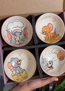 Tom and Jerry Ceramic Bowls - Set of 4