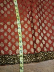 Red &amp; Gold Tunic/kurti for sharara/patiyala