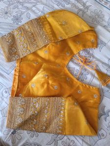 Yellow Embroidered Blouse