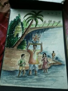 Four Beautiful Pictures painted by my  son