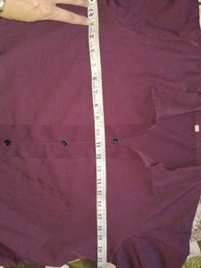 Casual Purple Button-Up Top