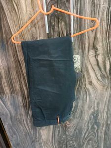 Navy Blue Straight Fit Trousers