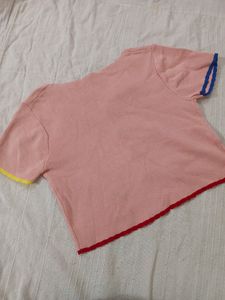 Cutest Korean Pink Crop Top 💗🎀