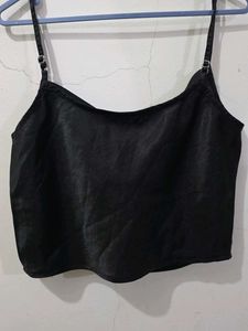 Strappy Regular fit women top Black