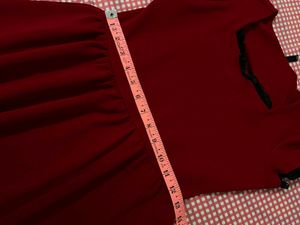 goth red dress with black lace