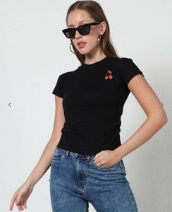 Shein Short sleeve graphic print Crew Tshirt