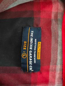 Indian Garage Co. Red Plaid Shirt - Size L