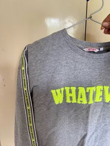 Ginger - Grey "Whatever" Sweatshirt