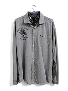 Striped Button-Up Shirt