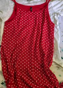 Rio Red Dress With White T-shirt ( Set )