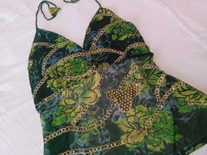 Bohemian backless Halter Top