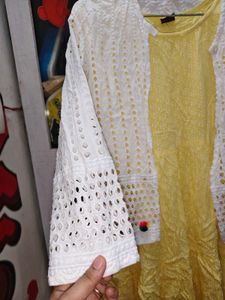 Beautiful Kurti With Chicken Koti