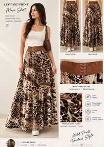 Leopard Print Skirt