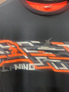Black Active Wear T-shirt For Men