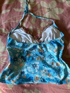 Boho Floral Halter Neck Cami Top