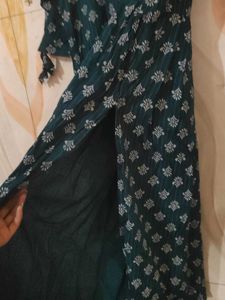 Stylish Teal Printed Kurta