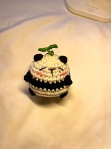 Cute Crochet Panda Keychain