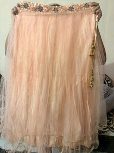 Beautiful Peach Lehenga Choli Set