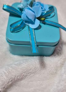 Decorative Blue Gift Box with cute miniature