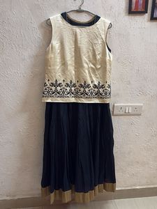 Indowestern Ethnic gown with jacket