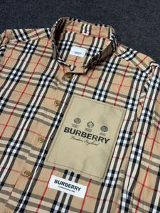 BRITISH LUXURY ICON:BURBERRY LONDON TAN SHIRT
