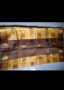 price dropped,Banarsi Yellow Colour Silk Saree 1st