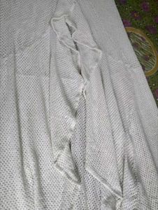 White Sheer Ruffled Maxi Skirt
