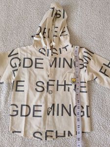 Kids' Graphic Print Hoodie Shirt