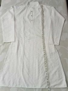 White Embroidered Kurta Pajama Set