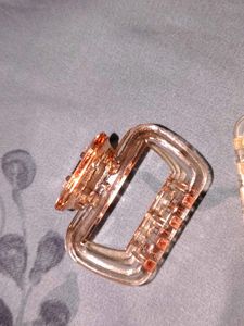 Clear Transparent Claw Clips (Set of 2)