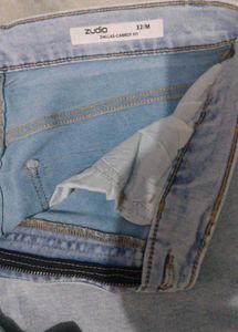 Light Wash Cargo Jeans