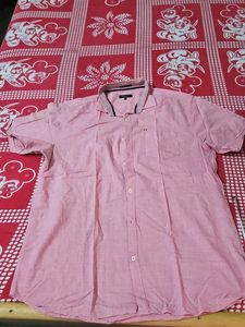 Men's Short Sleeve Pink Shirt