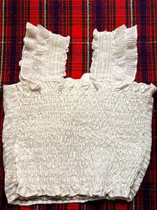 Sparkling White Lace Blouse