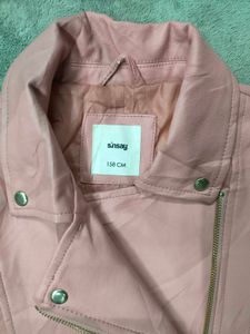 sinsay Pink Faux Leather Biker Jacket