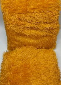 2 Golden fur Cushions
