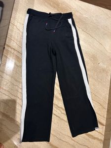 black side cutout pants