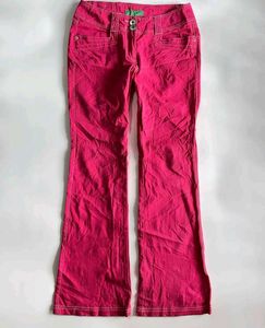 Y2K barbie pink flare denim 💞