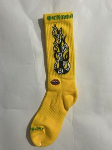 Chrome Hearts matty boy Yellow Flame Socks