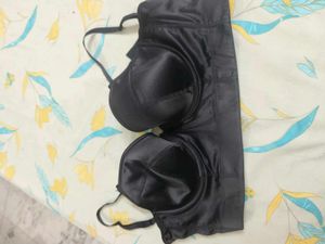 Classic Black Satin Bra