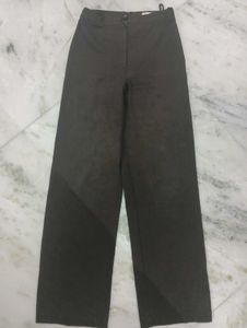 Classic Wide-Leg Trousers - chocolate brown