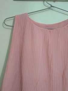 Pleated Pink Top