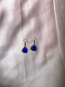 Cobalt Blue Teardrop Earrings