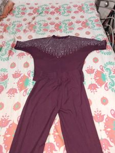 cord set Embellished Neckline