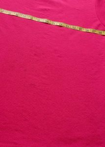 Vibrant Pink Textured T-Shirt