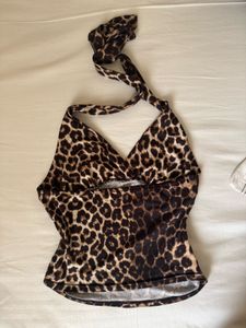 PRICE DROP Leopard Print Halter top