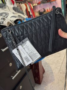 Guess Quilted Chain Clutch